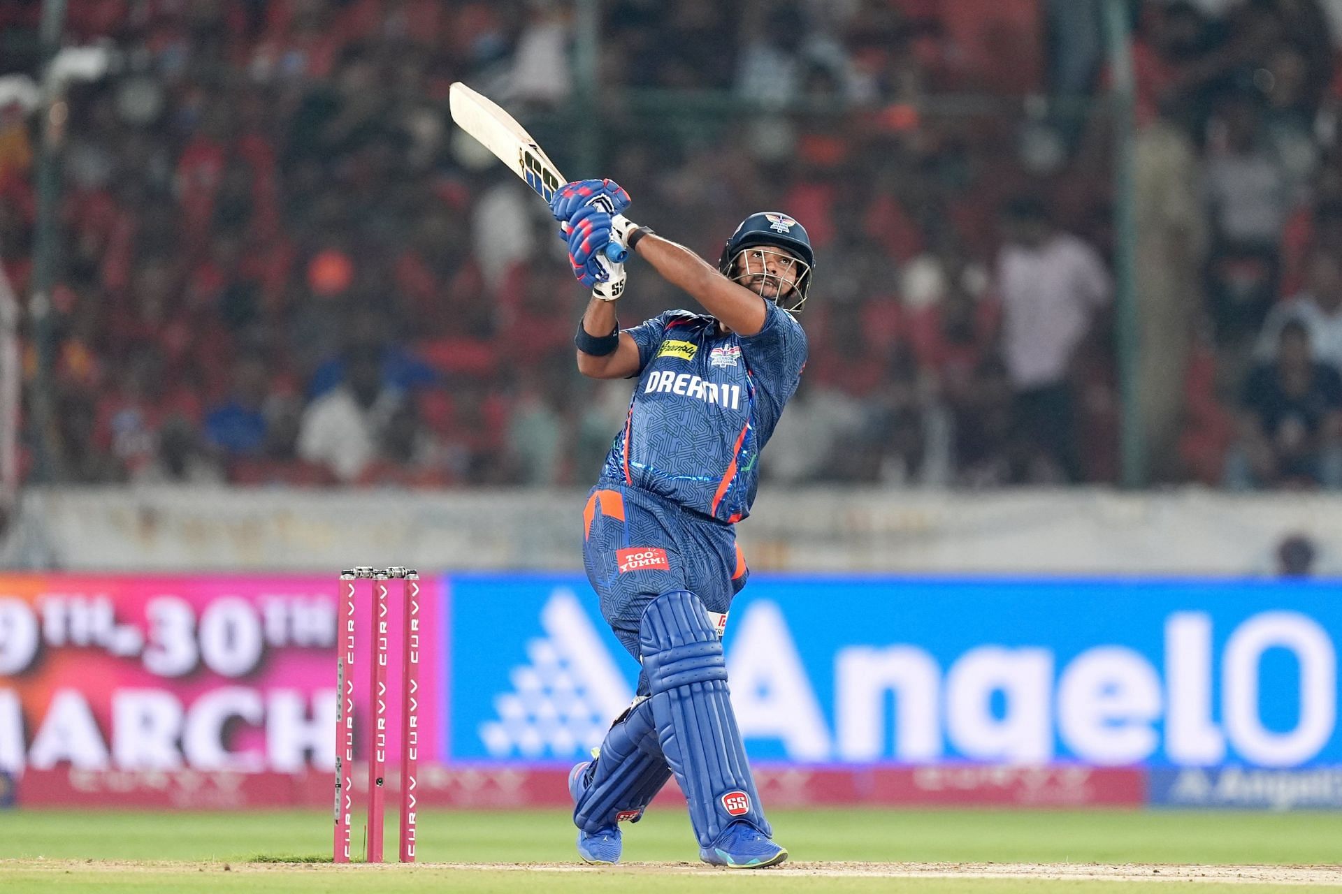 Nicholas Pooran has put LSG in front. (Credits: IPL X)